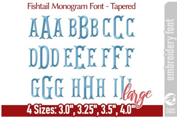 Fishtail Monogram Font Review: A Craft Fair Essential
