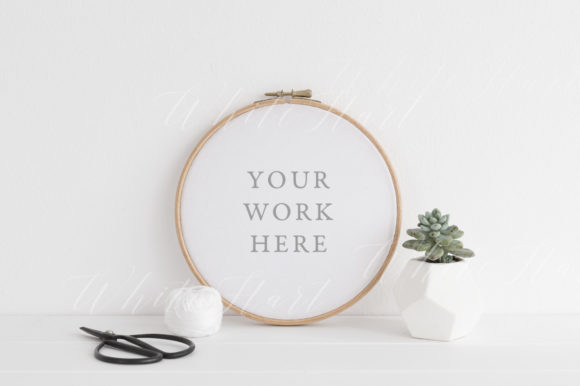 Review: 18cm Embroidery Hoop Mockup for Designers
