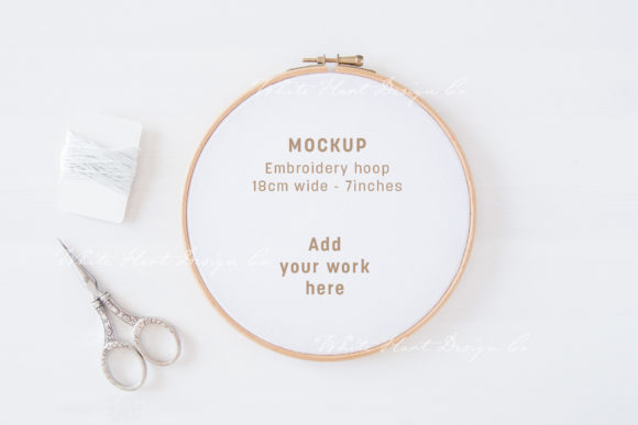 Review: Embroidery 18cm - 7 Hoop Mockup for Designers