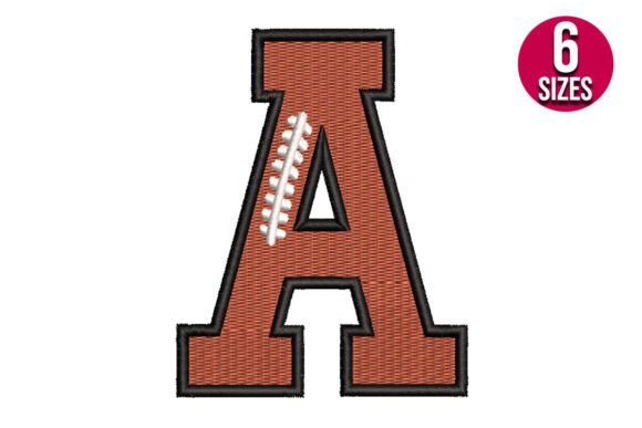 Review: Football Font Alphabet Letter a for Business Merch