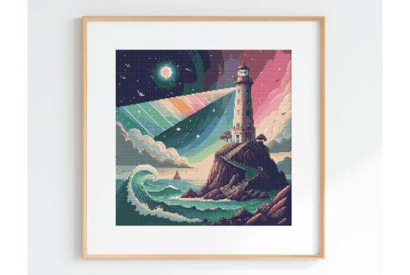Review: Lighthouse Cross Stitch Pattern for Coastal Crafts