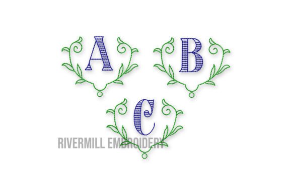 Reviewing 2 Aston Monogram Embroidery Font