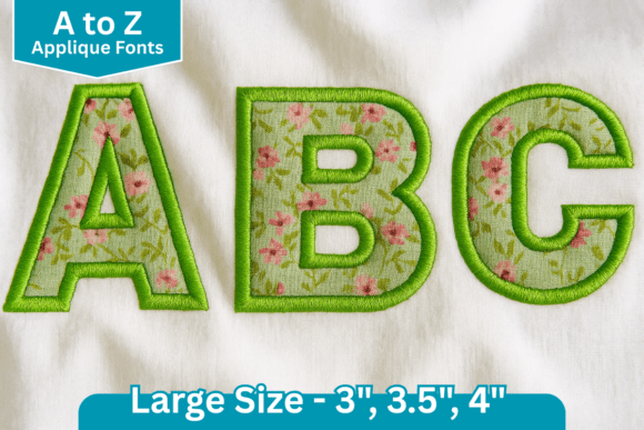 Reviewing Bold Applique Block Embroidery Font