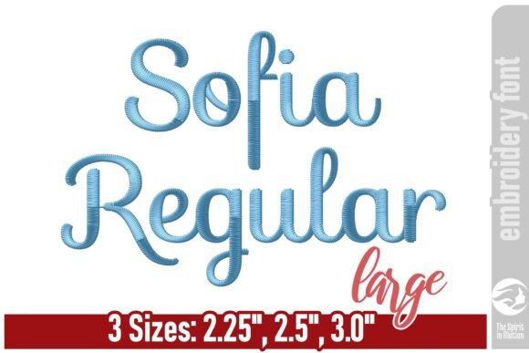 Reviewing Sofia Regular Embroidery Font - Large
