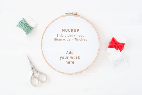 Reviewing the Christmas Embroidery Hoop Mockup