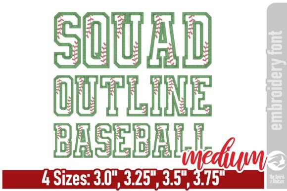 Squad Outline Baseball Font Review